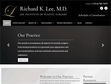 Tablet Screenshot of leeplasticsurgery.com